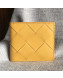 Bottega Veneta Maxi-Woven Fold Wallet Yellow 2019
