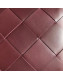 Bottega Veneta Maxi-Woven Fold Wallet Burgundy 2019