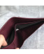 Bottega Veneta Maxi-Woven Fold Wallet Burgundy 2019