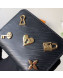 Louis Vuitton Love Lock Zippy Coin Purse in Epi Leather M63993 Black