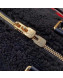 Louis Vuitton LV Teddy Speedy 25 Monogram Wool Top Handle Bag M55422 Black/Red 2019