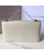 Bottega Veneta Medium Smooth Calfskin BV Classic Ronde Shoulder Bag White 2019