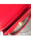 Bottega Veneta Mini Smooth Calfskin BV Classic Ronde Shoulder Bag Red 2019