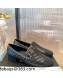 Chanel Chain Leather & Grosgrain Asymmetric Loafers Black 2021 03