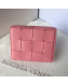 Bottega Veneta Cassette Mini Crossbody Bag in Maxi-Weave Lambskin Pink 2019