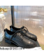 Chanel Calfskin Lace-ups Shoe Black 2021 01