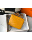 Hermes Constance 18/23cm in Crocodile Embossed Calf Leather Amber Yellow/Gold 2019 (Half Handmade)
