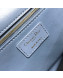 Dior 30 Montaigne CD Flap Bag Smooth Calfskin Blue 2019