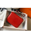 Hermes Constance 18/23cm in Crocodile Embossed Calf Leather Red/Gold 2019 (Half Handmade)