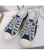 Dior Walk'N'dior Embroidered Cotton Canvas Sneakers Blue 08 2019