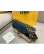 Fendi Baguette Studs Flap Shoulder Bag Light Beige 2019