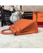 Hermes Kelly 32cm in Original Togo Leather Bag Orange
