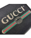 Gucci GG Web Leather Pouch 572770 Black 2019