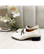Gucci Lambskin Horsebit Loafer with Web White 2019