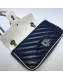 Gucci GG Diagonal Marmont Mini Bag ‎446744 Blue/White 2019