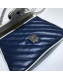 Gucci GG Diagonal Marmont Mini Top Handle Bag 583571 Blue/White 2019