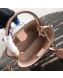 Prada Double Woven Medium Bucket Bag 1BA212 Pink 2019
