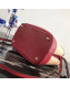 Prada Double Woven Medium Bucket Bag 1BA212 Red 2019