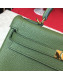 Hermes Kelly 32cm in Original Togo Leather Bag Green