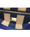 Fendi Iconic Medium Striped Lining Bag Navy Blue 2019