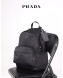 Prada Technical Fabric Backpack 2VZ066 Black 2019
