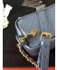 Chanel Metallic Leather Belt Bag/Waist Bag AS0142 Blue 2019