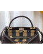 Fendi Iconic Medium Striped Lining Bag Brown 2019