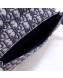 Dior Men's Print Oblique Canvas Saddle Pocket Messenger Bag 2020