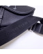 Dior Men's Grained Calfskin Saddle Messenger Bag Black/White 2020