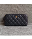 Chanel Grained Calfskin Classic Clutch with Chain A82527 Black 2019