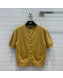 	 Chanel Knit Short Cardigan Yellow 2022 031211