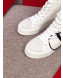 Valentino VLogo Canvas High-Top Sneakers White 2019