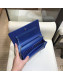 Chanel Iridescent Grained Calfskin Wallet on Chain AP0315 Blue 2019