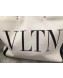 Valentino VLTN Canvas Shopping Tote 0978 Black Leather 2019