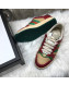 Gucci Women's Screener Leather Sneaker ‎570442 Gold 2019