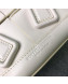Bottega Veneta Arco Mini Bag in Smooth Maxi Woven Calfskin White 2019