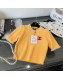 Chanel Knit Short Sweater with Pearl Yellow 2022 031216