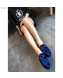 Gucci Princetown GG Velvet Flat Slipper Mules 475094 Blue 2019