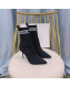 Balmain Knit Ankle Boots Black 2021 120403