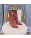 Balmain Knit Ankle Boots Orange 2021 120404