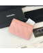 Chanel Grained Leather Classic Card Holder AP0214 Dark Pink 2019