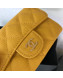 Chanel Grained Leather Classic Card Holder AP0214 Yellow 2019