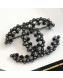 Chanel Black Pearl CC Brooch AB2204 2019