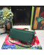 Gucci Zumi Grainy Leather Small Top Handle Bag ‎569712 Green 2019