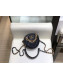 Chanel Maxi-Quilted Lambskin Round Clutch with Chain Black 2019