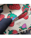 Gucci Zumi Strawberry Print Card Case on Chain 570660  