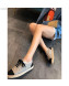 Chanel Woven Lace-Up Espadrilles Sneakers G34424 Light Grey/Gold 2018