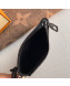 Louis Vuitton Monogram Empreinte Leather Key Pouch M67452 Black 2019