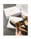 Dior Flat Leather Buckle Band Mules in Black Technical Canvas 2019