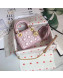 Dior Lady Dior Lambskin Mini 17cm Bag Pink/Gold